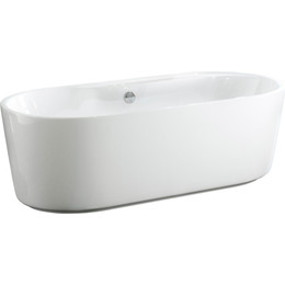 Ванна отдельностоящая BelBagno BB14-K 180х85 см - фото 