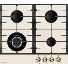Газовая варочная поверхность Graude GSK 60.1 EL (антично-белое стекло) - фото 