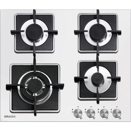 Газовая варочная поверхность Graude GS 60.3 W (белое стекло) - фото 