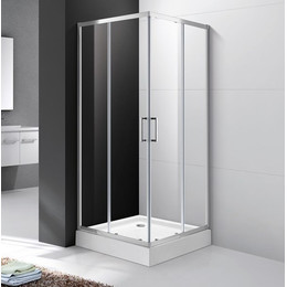 Душевое ограждение Cezares 90х90 см MOLVENO-A-2-90-C-Cr-IV, хром/прозрачное - фото 