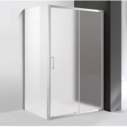 Душевое ограждение Cezares 130х90 см MOLVENO-AH-11-130/90-P-Cr, хром/матовое - фото 