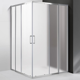 Душевое ограждение Cezares 120х110 см MOLVENO-AH-22-120/110-P-Cr, хром/матовое - фото 