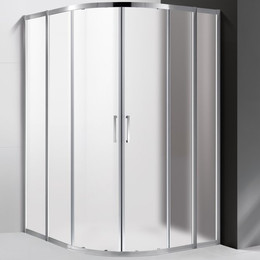 Душевое ограждение Cezares 120х120 см MOLVENO-R-22-90+30-P-Cr, хром/матовое - фото 