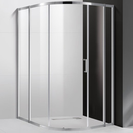 Душевое ограждение Cezares 130х120 см MOLVENO-RH-11-130/120-C-Cr-IV, хром/прозрачное - фото 