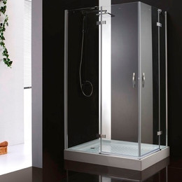 Душевое ограждение Cezares 120х90 см BERGAMO-W-AH-2-120/90-C-Cr-L, хром/прозрачное - фото 