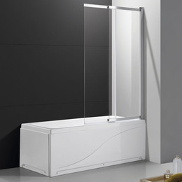 Шторка для ванны Cezares Slider VF-11 100 см, хром/прозрачное - фото 