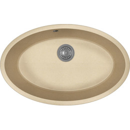 Кухонная мойка Florentina Вега овал 22.430.E0650.104, бежевый, Цвет производителя: бежевый - фото 