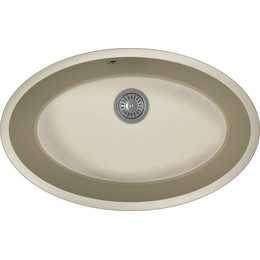 Кухонная мойка Florentina Вега овал 22.430.E0650.305, грей, Цвет производителя: грей - фото 