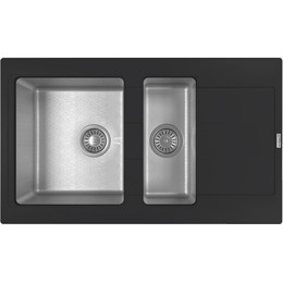 Кухонная мойка Florentina Комби 860K, антрацит, Цвет производителя: чёрный - фото 