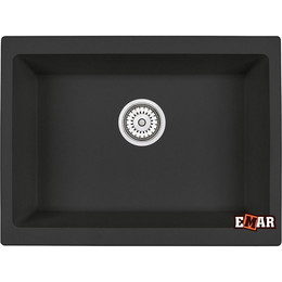 Кухонная мойка Emar EMQ-1555.P, морион, Цвет производителя: морион - фото 