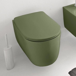 Унитаз подвесной безободковый Kerasan Nolita 531411, verde - фото 