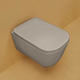 Унитаз подвесной безободковый Kerasan Tribeca 511481, nocciola - фото 