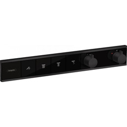 Смеситель для душа с термостатом Hansgrohe RainSelect 15382670, черный - фото 