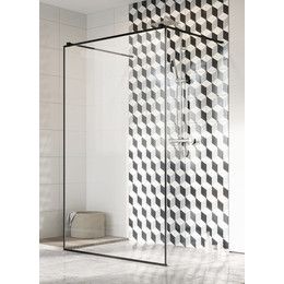 Душевая перегородка Radaway Modo New Black I Frame 130х200 см 388134-54-58 (стекло 8 мм), черный/прозрачное - фото 