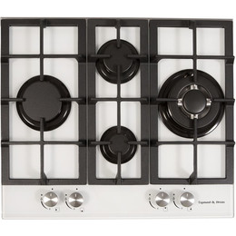 Газовая варочная поверхность Zigmund & Shtain MN 114.61 W (белое стекло) - фото 