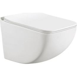 Унитаз подвесной безободковый Sole Duo с крышкой микролифт - фото 