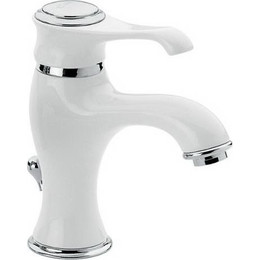 Смеситель для раковины Emmevi Tiffany BC6003, белый/хром - фото 