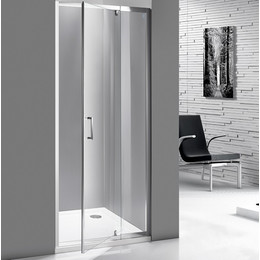 Душевая дверь Mirsant Smart Line1 90-100 см хром/прозрачное - фото 