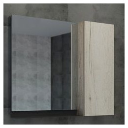 Зеркало-шкаф Comforty Бонн 80 см, дуб дымчатый - фото 
