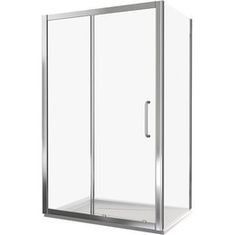 Душевое ограждение Bas Neo WTW-140-C-CH+SP-90-C-CH 140х90 см, хром/прозрачное - фото 