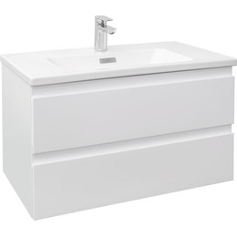 Тумба подвесная с раковиной Jacob Delafon Madeleine 80 см EB2053-J5, белый - фото 