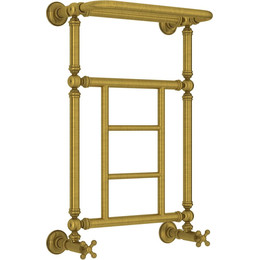 Полотенцесушитель водяной Сунержа Ренессанс 1452 с полкой П5 650х400 мм 051-0282-6640, состаренная латунь - фото 