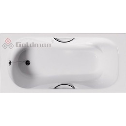 Ванна чугунная Goldman Donni 170х80 см (с ножками и ручками) - фото 