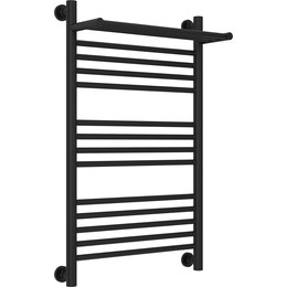 Полотенцесушитель водяной Сунержа Богема с полкой+ П14 800х500 мм 31-0223-8050, чёрный матовый - фото 