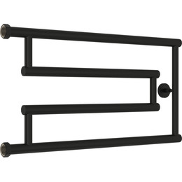 Полотенцесушитель водяной Сунержа High-Tech model "G" П4 320x650 мм 31-4051-3265, чёрный матовый - фото 