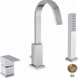 Смеситель для ванны Cezares UNIKA-BVD3-02, бронза, Цвет производителя: бронза - фото 