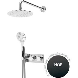 Душевая система для душа с термостатом Cezares Articoli Vari CZR-B-VDIM-T-NOP, черный, Цвет производителя: чёрный - фото 