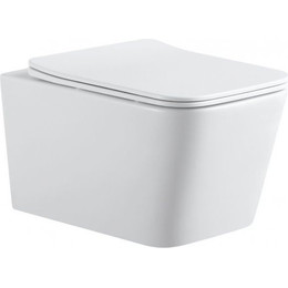 Унитаз подвесной Aquanet Rimless Tavr 2.0 W LX-1907 243545 с тонкой крышкой микролифт - фото 