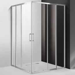 Душевое ограждение Cezares 180х90 см MOLVENO-AH-22-180/90-C-Cr-IV, хром/прозрачное - фото 