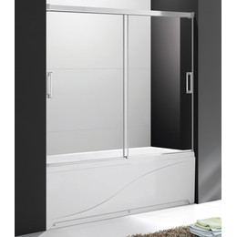 Шторка для ванны Cezares 180 см TANDEM-SOFT-VF-2-180/145-P-Cr, хром/матовое - фото 