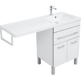 Тумба напольная с раковиной-столешницей Aquanet Верона 120 см 182507 R, белый - фото 
