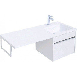 Тумба подвесная с раковиной-столешницей Aquanet Токио 110 см 236915 R, белый - фото 