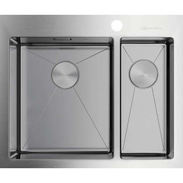 Кухонная мойка Omoikiri Akisame 60-2 IN-L (4993775) 1,2 мм, нержавеющая сталь - фото 