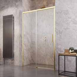 Душевая дверь Radaway Idea Gold DWJ 120 см 387016-09-01L, золото/прозрачное - фото 