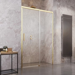 Душевая дверь Radaway Idea Gold DWJ 130 см 387017-09-01R, золото/прозрачное - фото 