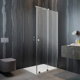 Душевое ограждение Radaway Furo KDJ RH 100х75 см R (стекло 8 мм), хром/прозрачное - фото 