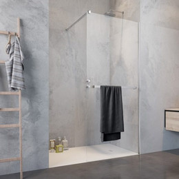 Душевая перегородка Radaway Modo New II 120х200 см 389124-01-01W (стекло 8 мм) с полотенцедержателем, хром/прозрачное - фото 