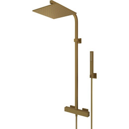 Душевая стойка с термостатом Paini Dax-R 84PJ689TH, золото - фото 