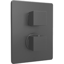 Смеситель для ванны с термостатом Paini Dax-R 84PZ691TH, черный - фото 