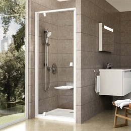 Душевая дверь Ravak Pivot PDOP1 90 см 03G70101Z1 белый/прозрачное - фото 