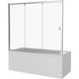 Шторка для ванны Bas Screen WTW-170-C-CH 1700х1400 мм, хром/прозрачное - фото 