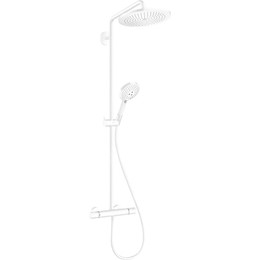 Душевая стойка с термостатом Hansgrohe Raindance Select S Showerpipe 280 1jet 26890700, белый - фото 