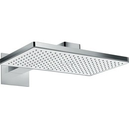 Верхний душ Hansgrohe Rainmaker Select 460 1jet 24003400, латунь/стекло, белый/хром - фото 