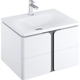 Тумба подвесная с раковиной Ravak Balance 800 X000001369, белый/графит - фото 