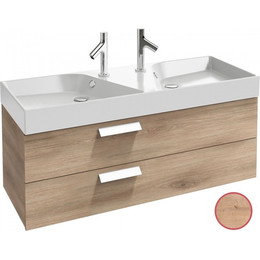 Тумба подвесная с раковиной Jacob Delafon Rythmik 120 см EB1305-E70, арлингтонский дуб - фото 