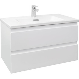 Тумба подвесная с раковиной Jacob Delafon Madeleine 80 см EB2053-J51, белый матовый - фото 